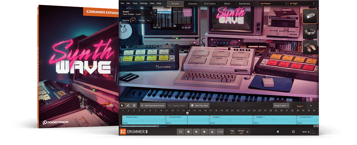 Toontrack Synthwave EZX [EZDrummer, Superior Drummer]