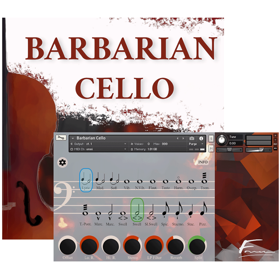 David Forner Barbarian Cello v1.2 [KONTAKT]